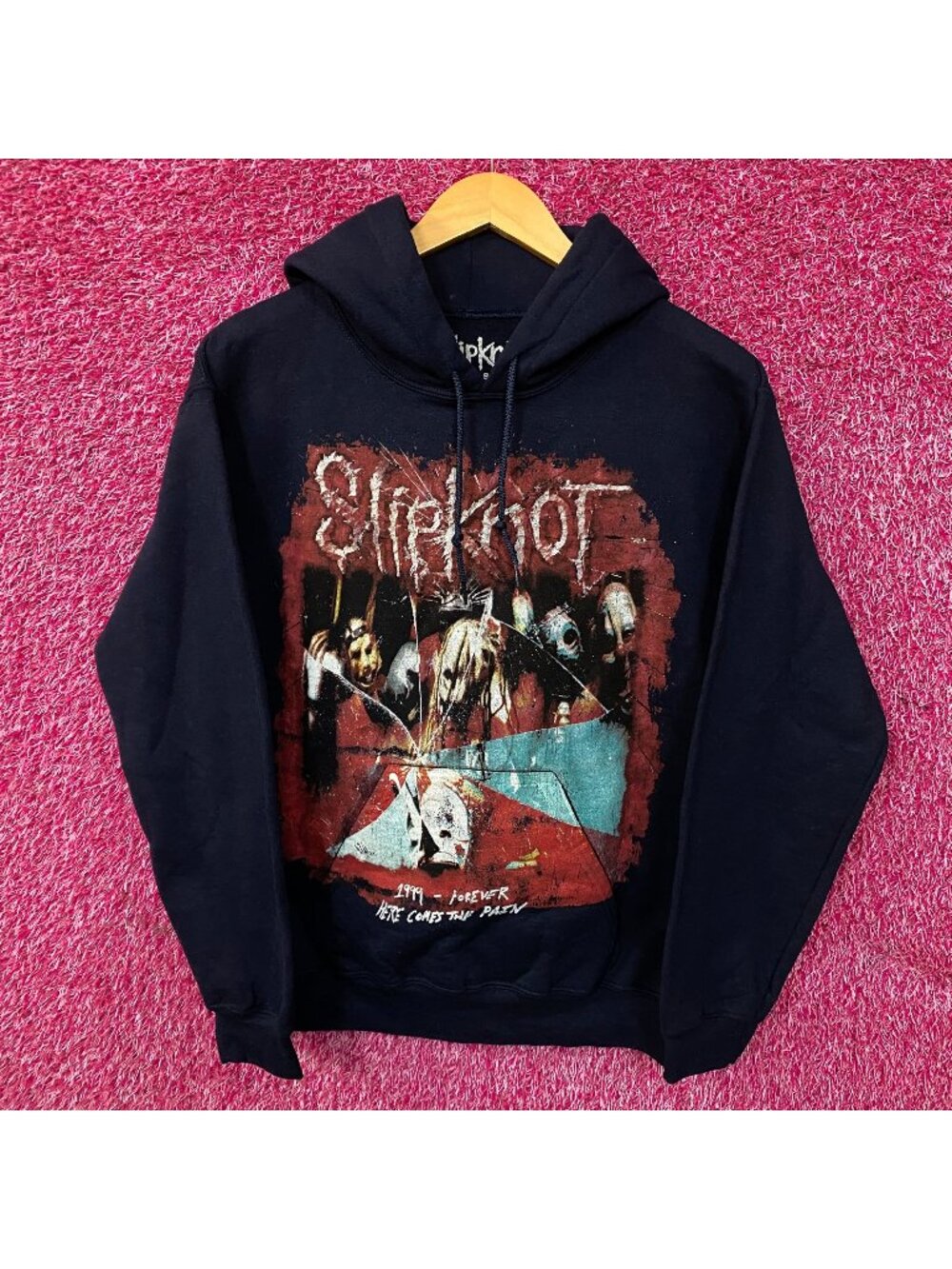Slipknot Here Comes the Pain Tour Dates Metal Band Hoodie Small